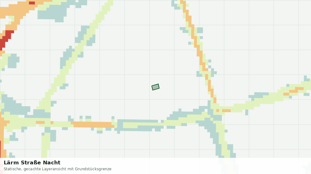Statische Kartenansicht: Lärm Straße Nacht