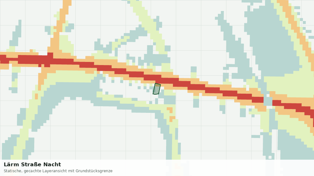 Statische Kartenansicht: Lärm Straße Nacht