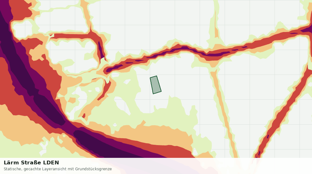 Statische Kartenansicht: Lärm Straße LDEN