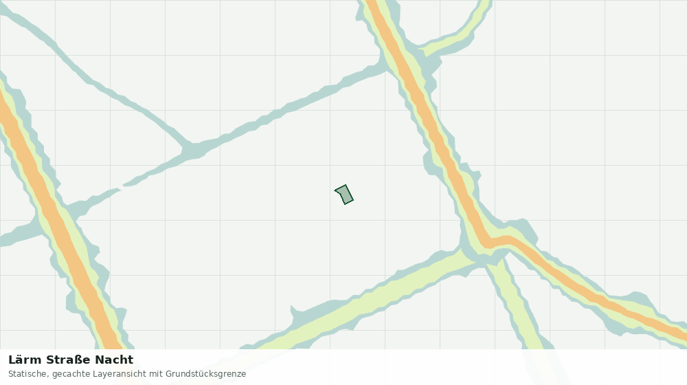 Statische Kartenansicht: Lärm Straße Nacht