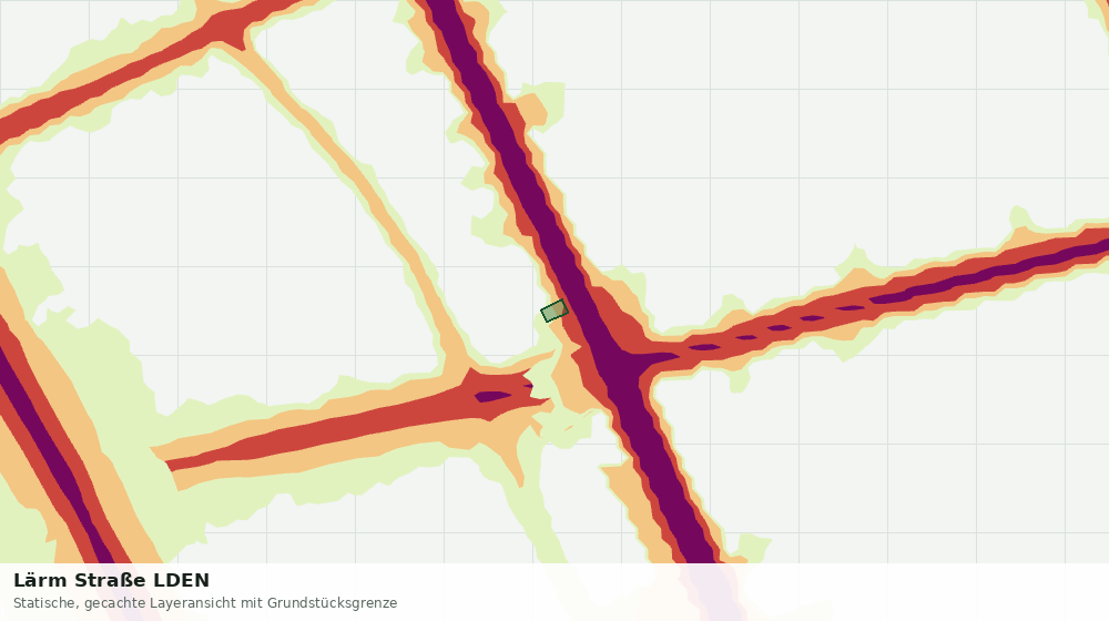 Statische Kartenansicht: Lärm Straße LDEN