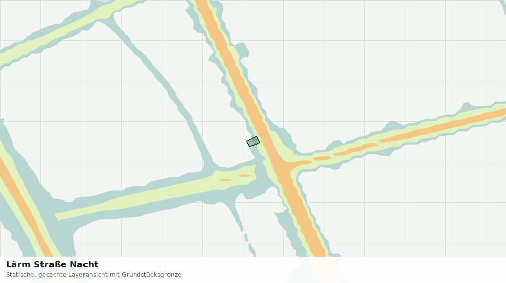 Statische Kartenansicht: Lärm Straße Nacht