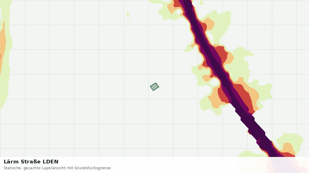 Statische Kartenansicht: Lärm Straße LDEN