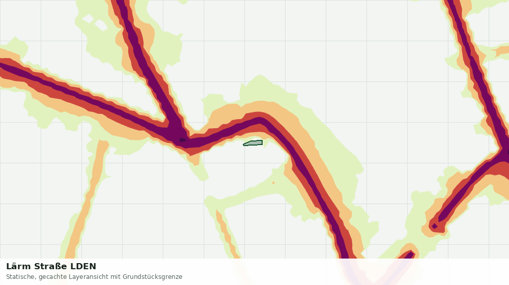 Statische Kartenansicht: Lärm Straße LDEN