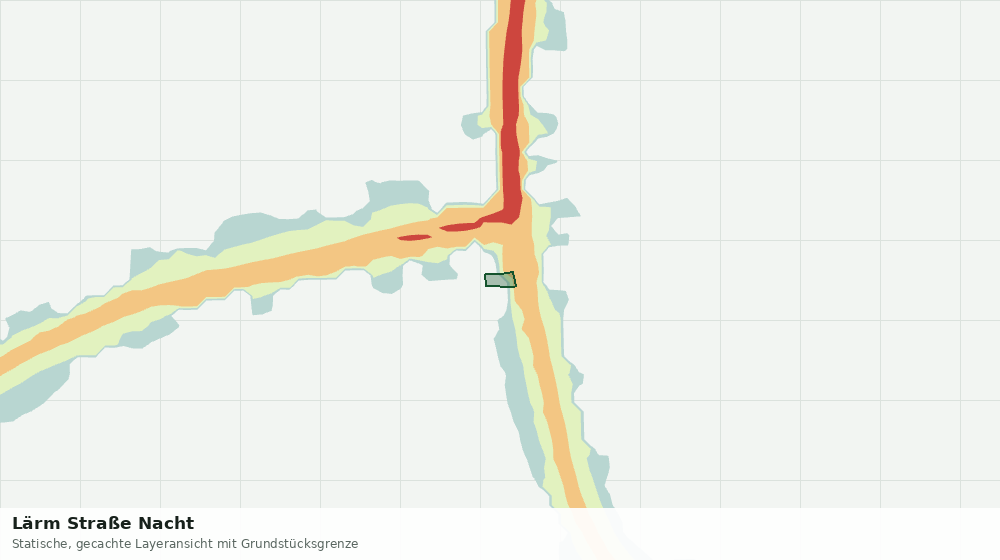 Statische Kartenansicht: Lärm Straße Nacht