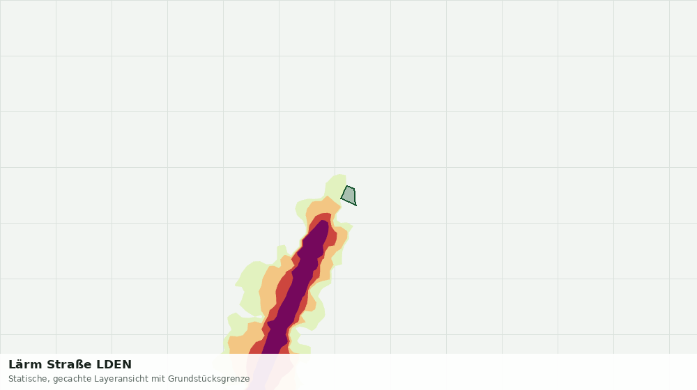 Statische Kartenansicht: Lärm Straße LDEN