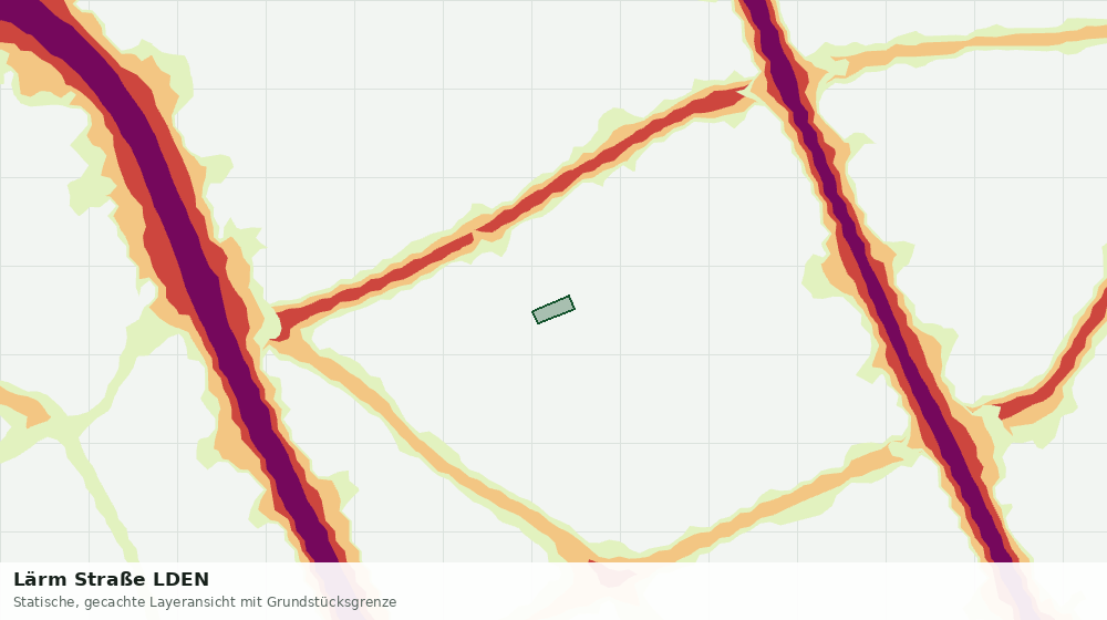 Statische Kartenansicht: Lärm Straße LDEN