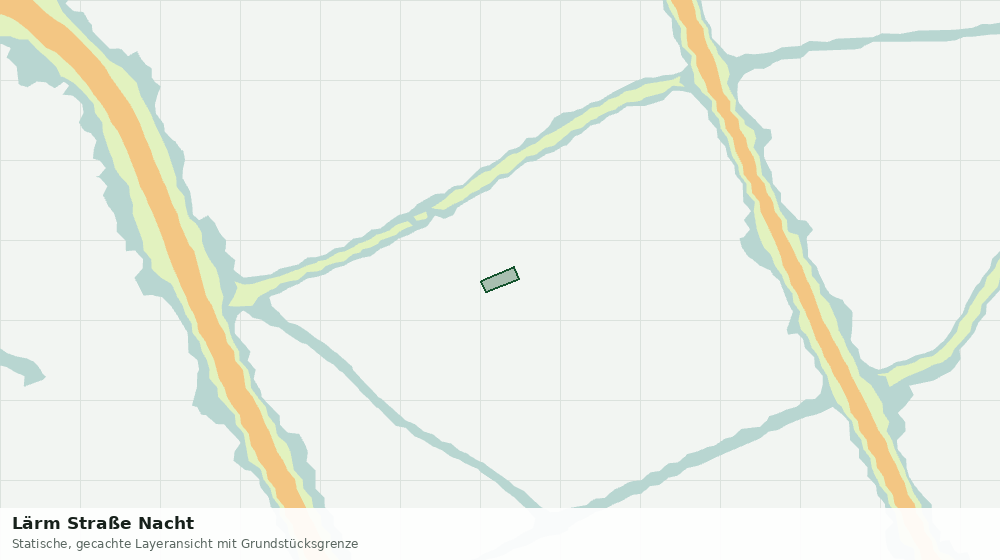 Statische Kartenansicht: Lärm Straße Nacht