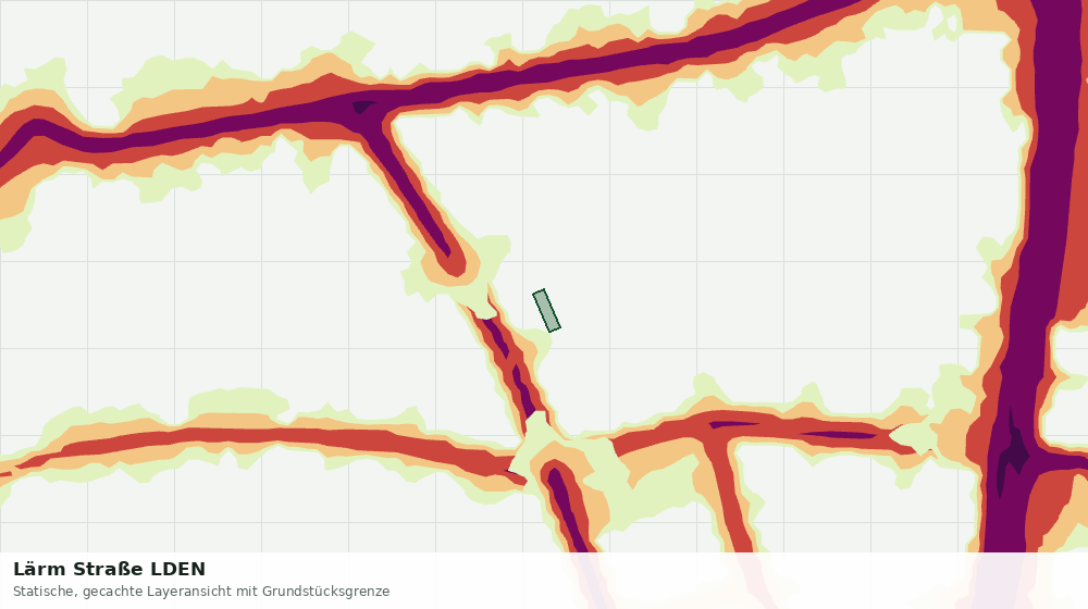 Statische Kartenansicht: Lärm Straße LDEN