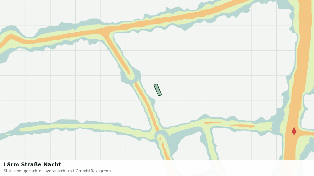 Statische Kartenansicht: Lärm Straße Nacht