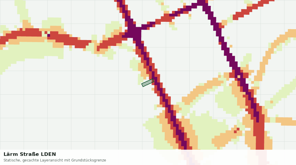 Statische Kartenansicht: Lärm Straße LDEN