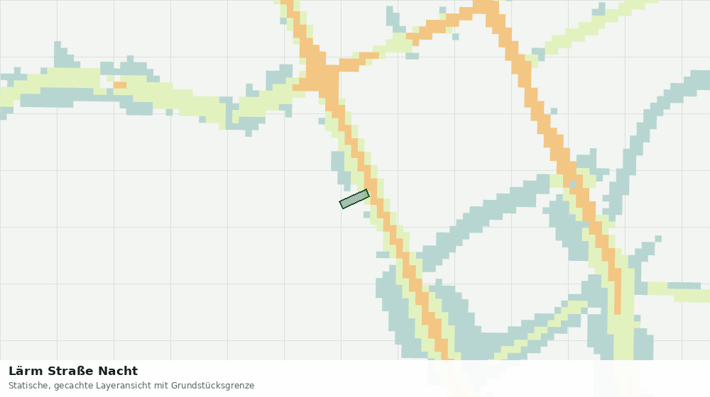 Statische Kartenansicht: Lärm Straße Nacht
