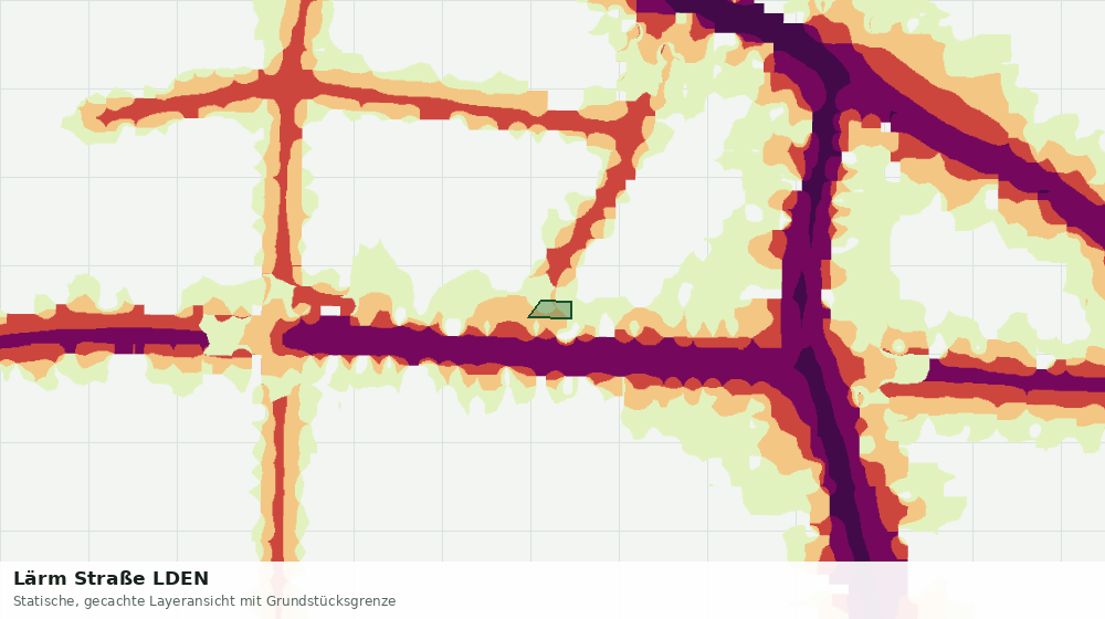 Statische Kartenansicht: Lärm Straße LDEN