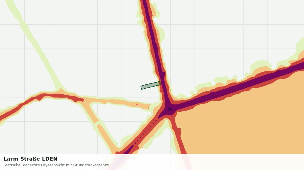 Statische Kartenansicht: Lärm Straße LDEN