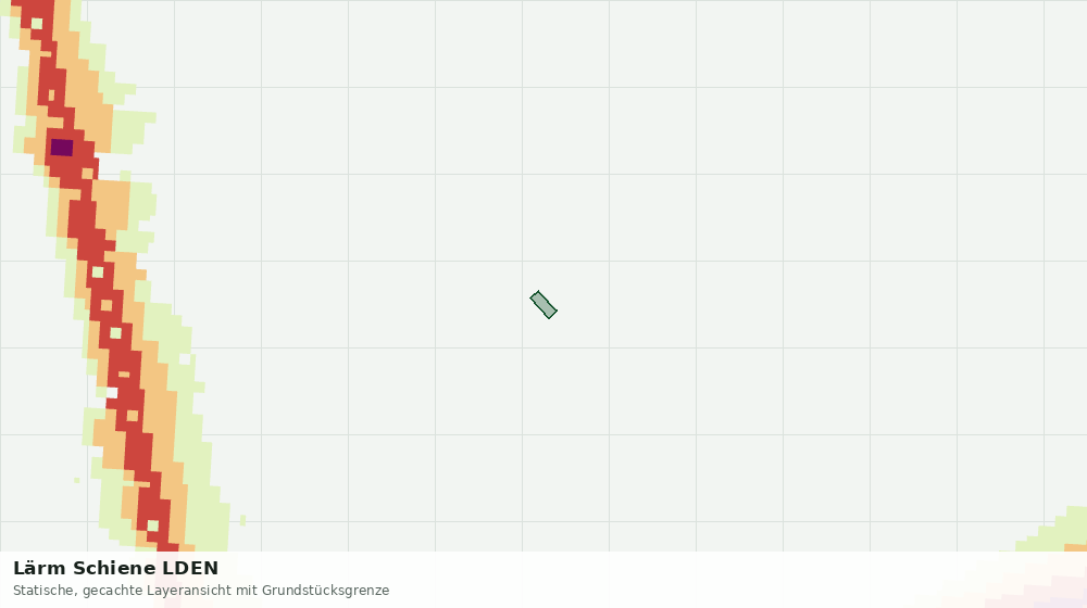 Statische Kartenansicht: Lärm Schiene LDEN