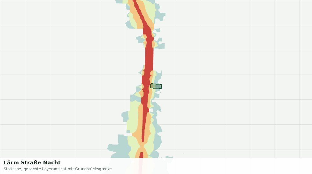 Statische Kartenansicht: Lärm Straße Nacht