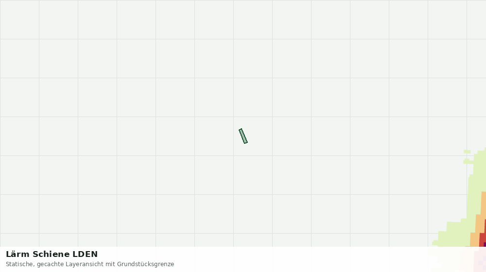 Statische Kartenansicht: Lärm Schiene LDEN