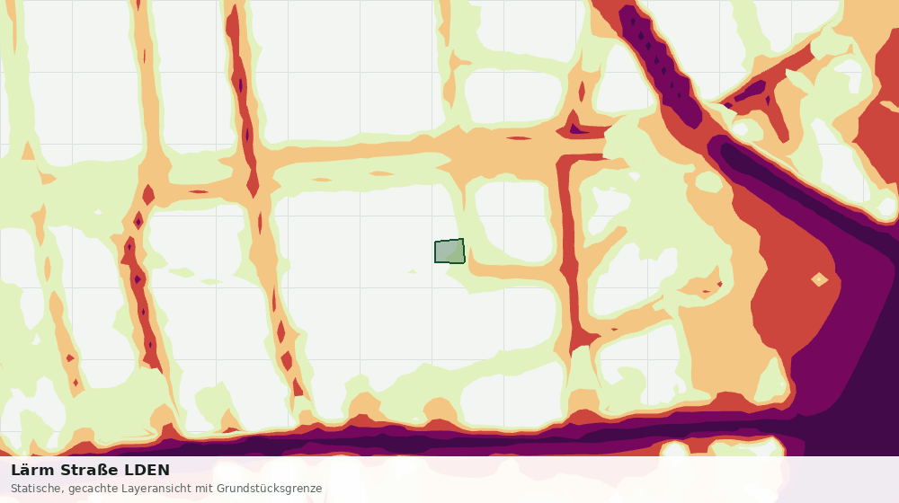 Statische Kartenansicht: Lärm Straße LDEN