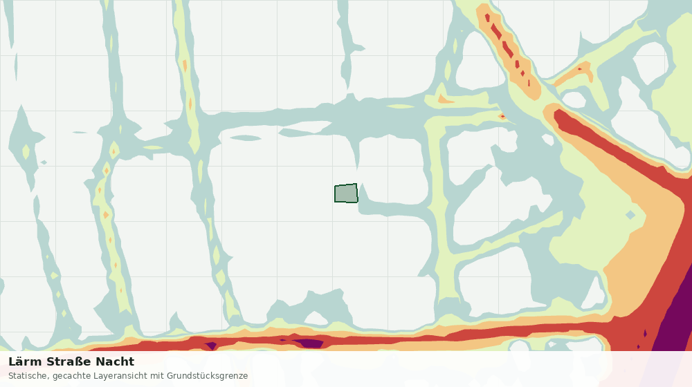 Statische Kartenansicht: Lärm Straße Nacht