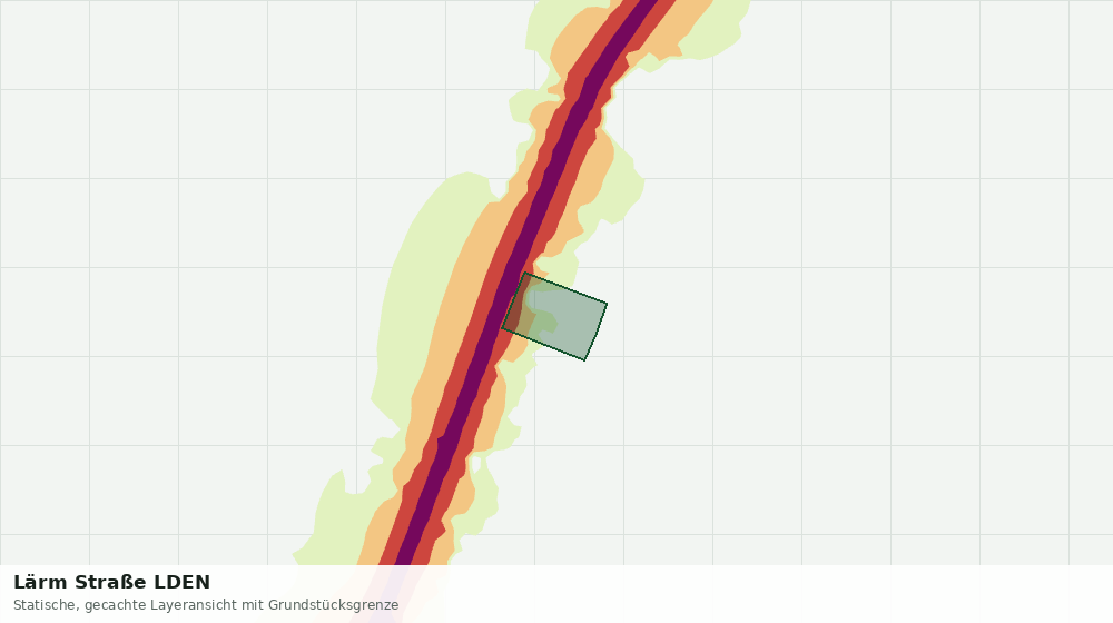 Statische Kartenansicht: Lärm Straße LDEN