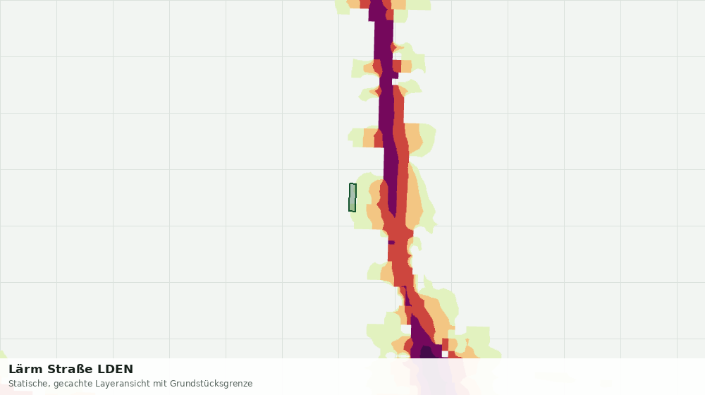 Statische Kartenansicht: Lärm Straße LDEN