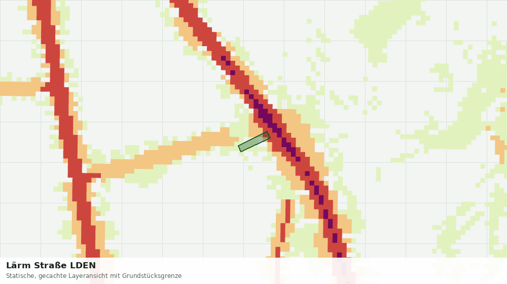 Statische Kartenansicht: Lärm Straße LDEN