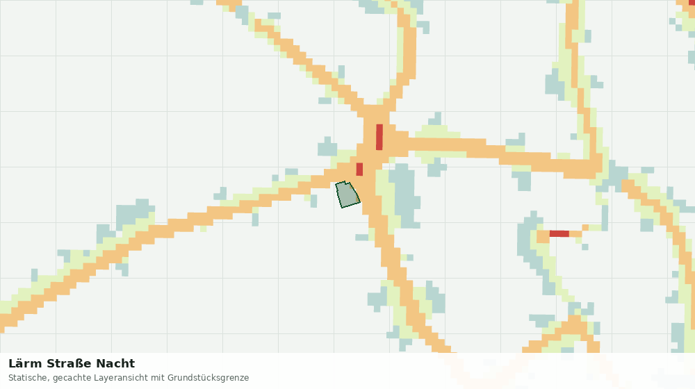 Statische Kartenansicht: Lärm Straße Nacht