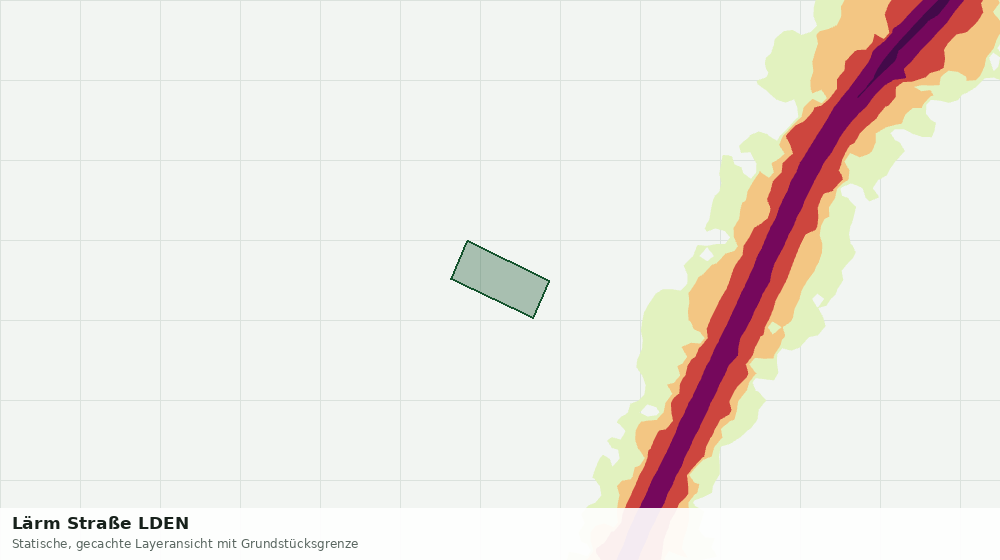 Statische Kartenansicht: Lärm Straße LDEN