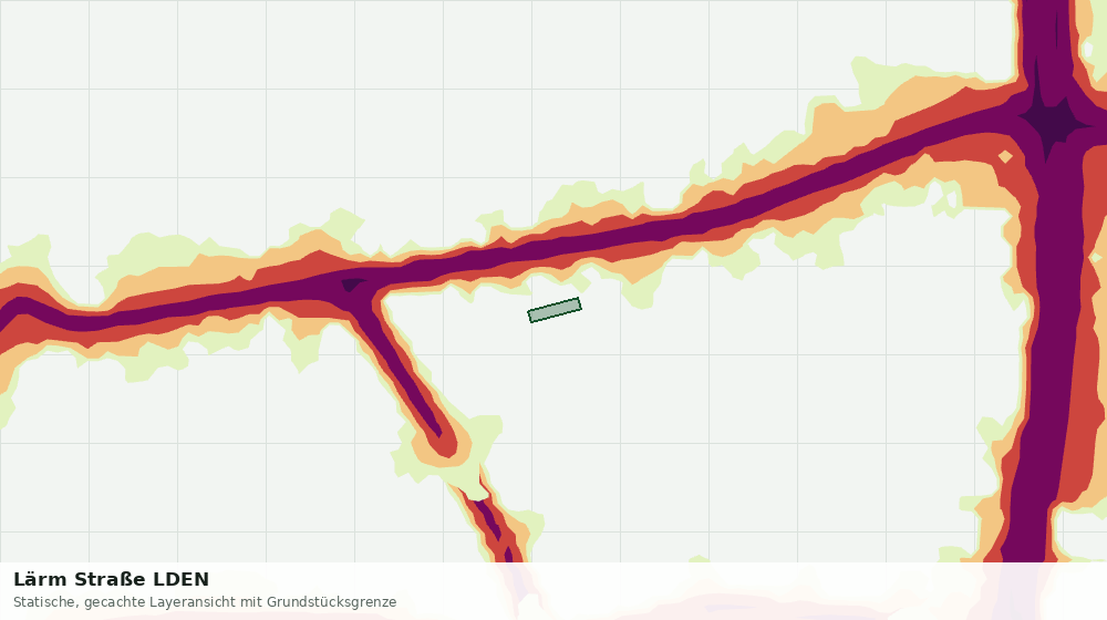 Statische Kartenansicht: Lärm Straße LDEN