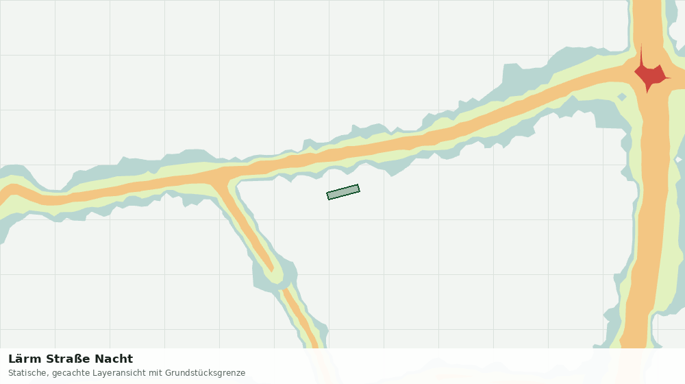 Statische Kartenansicht: Lärm Straße Nacht