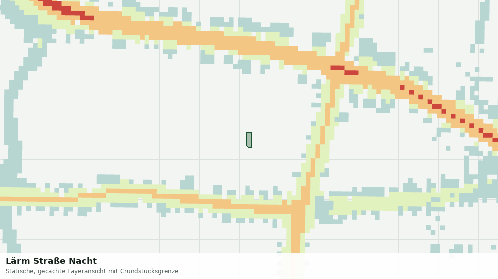 Statische Kartenansicht: Lärm Straße Nacht