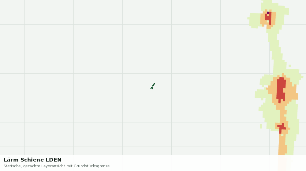 Statische Kartenansicht: Lärm Schiene LDEN