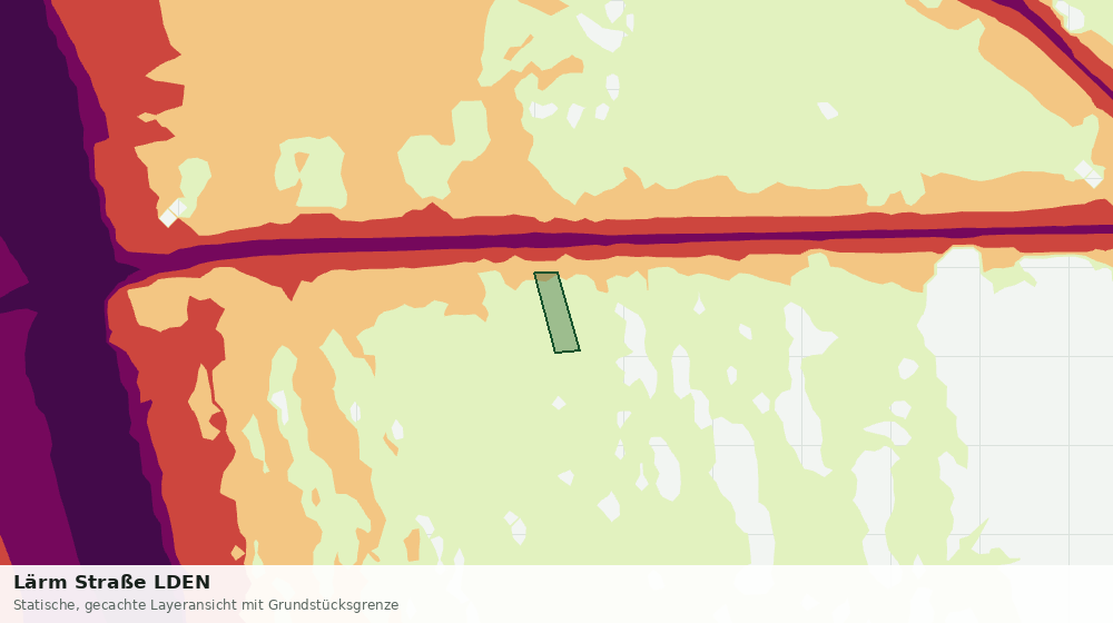 Statische Kartenansicht: Lärm Straße LDEN
