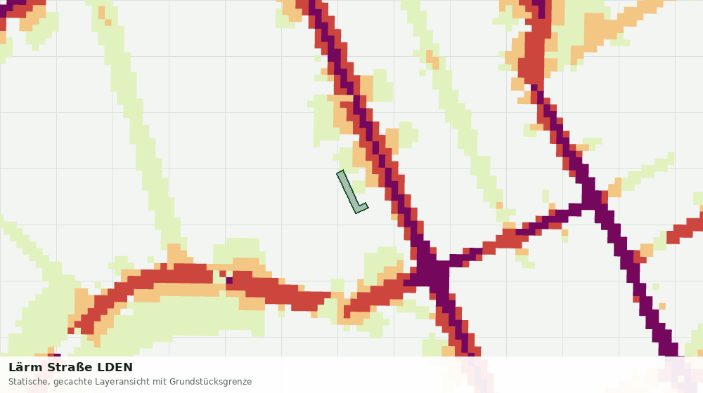 Statische Kartenansicht: Lärm Straße LDEN