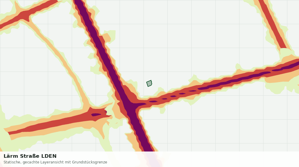 Statische Kartenansicht: Lärm Straße LDEN