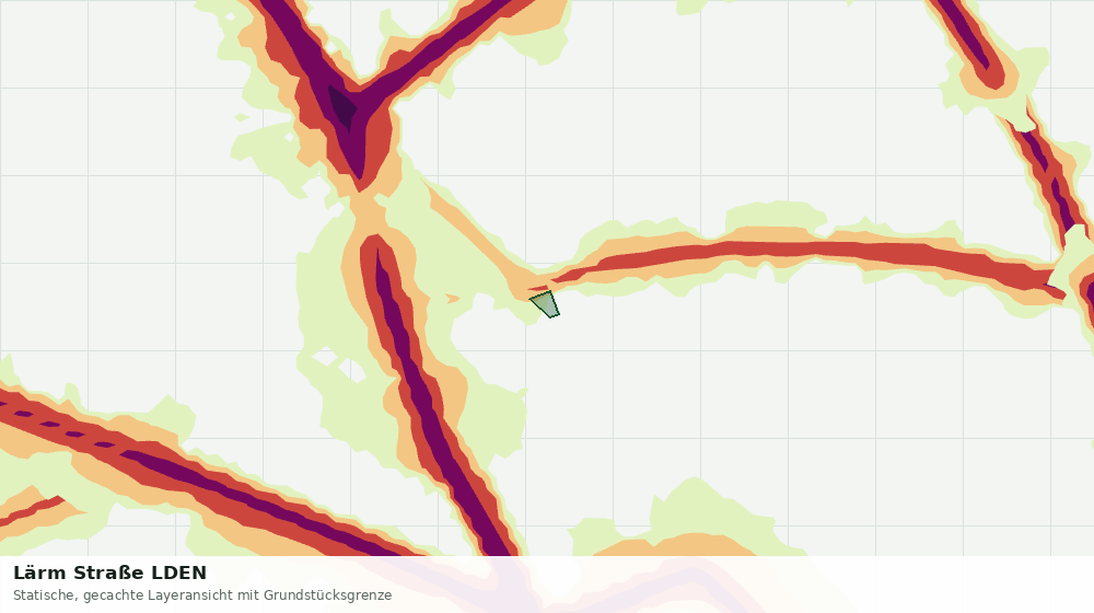 Statische Kartenansicht: Lärm Straße LDEN