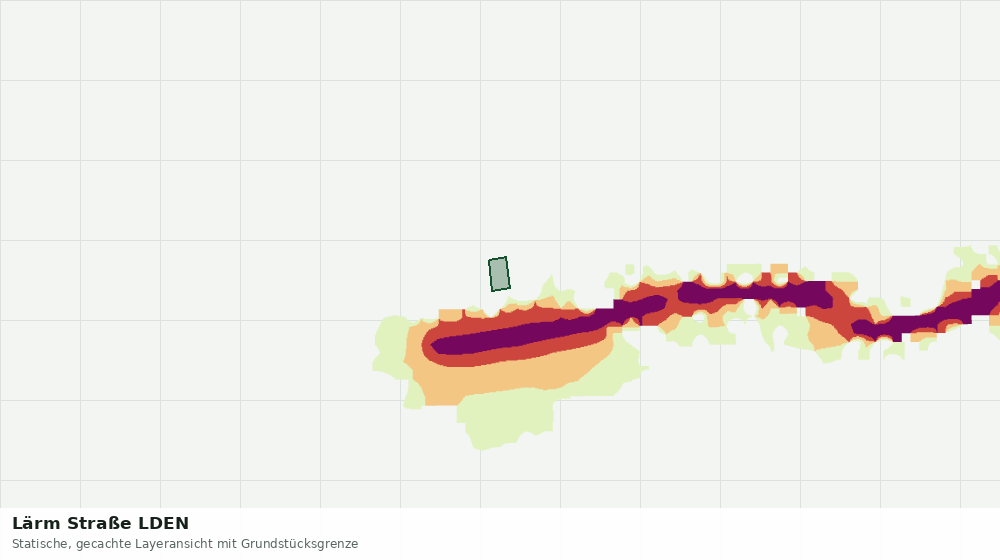 Statische Kartenansicht: Lärm Straße LDEN