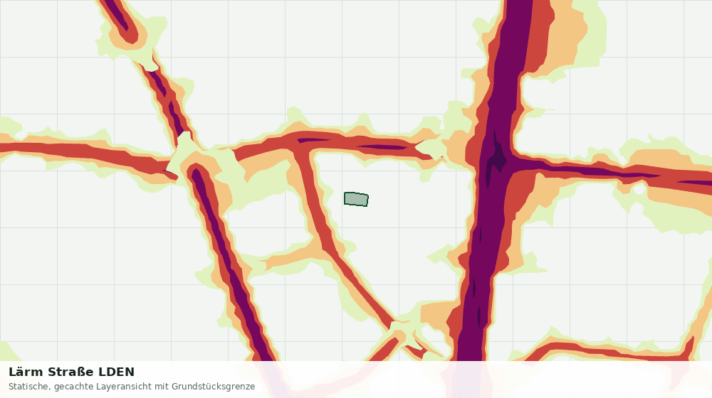 Statische Kartenansicht: Lärm Straße LDEN