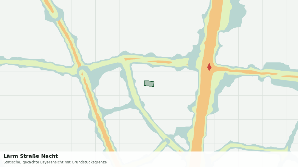 Statische Kartenansicht: Lärm Straße Nacht