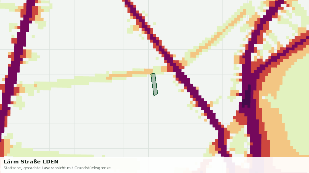 Statische Kartenansicht: Lärm Straße LDEN