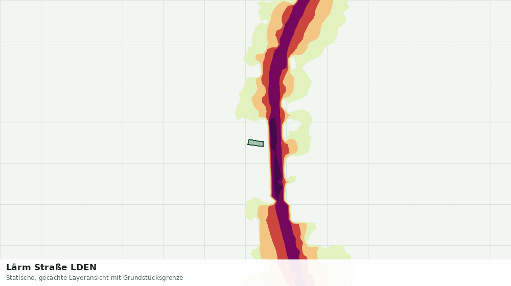 Statische Kartenansicht: Lärm Straße LDEN