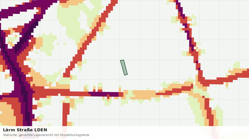 Statische Kartenansicht: Lärm Straße LDEN
