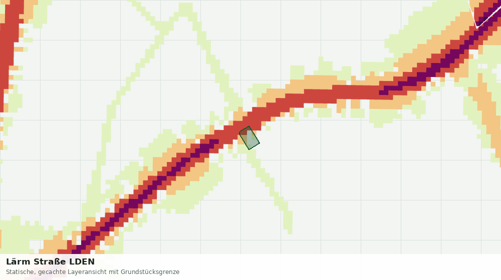 Statische Kartenansicht: Lärm Straße LDEN