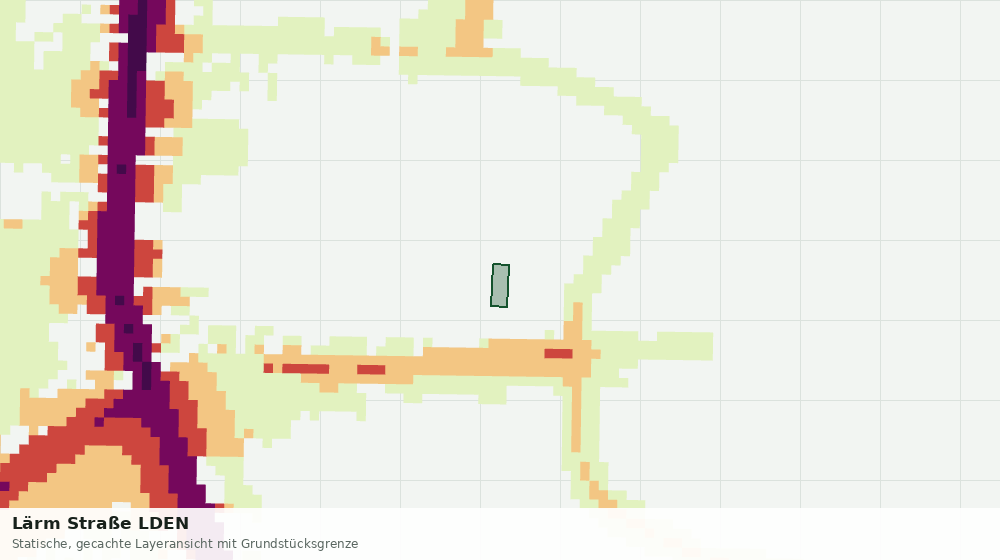 Statische Kartenansicht: Lärm Straße LDEN