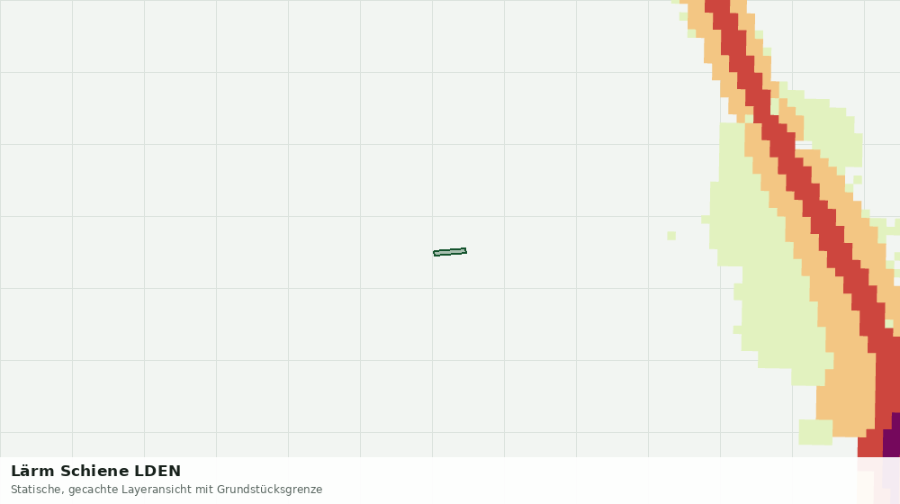 Statische Kartenansicht: Lärm Schiene LDEN