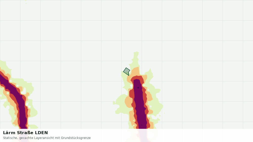 Statische Kartenansicht: Lärm Straße LDEN