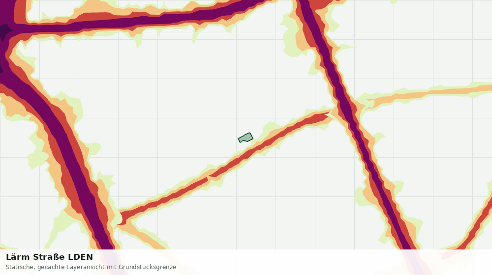 Statische Kartenansicht: Lärm Straße LDEN