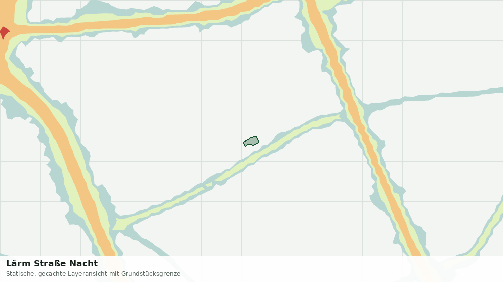 Statische Kartenansicht: Lärm Straße Nacht