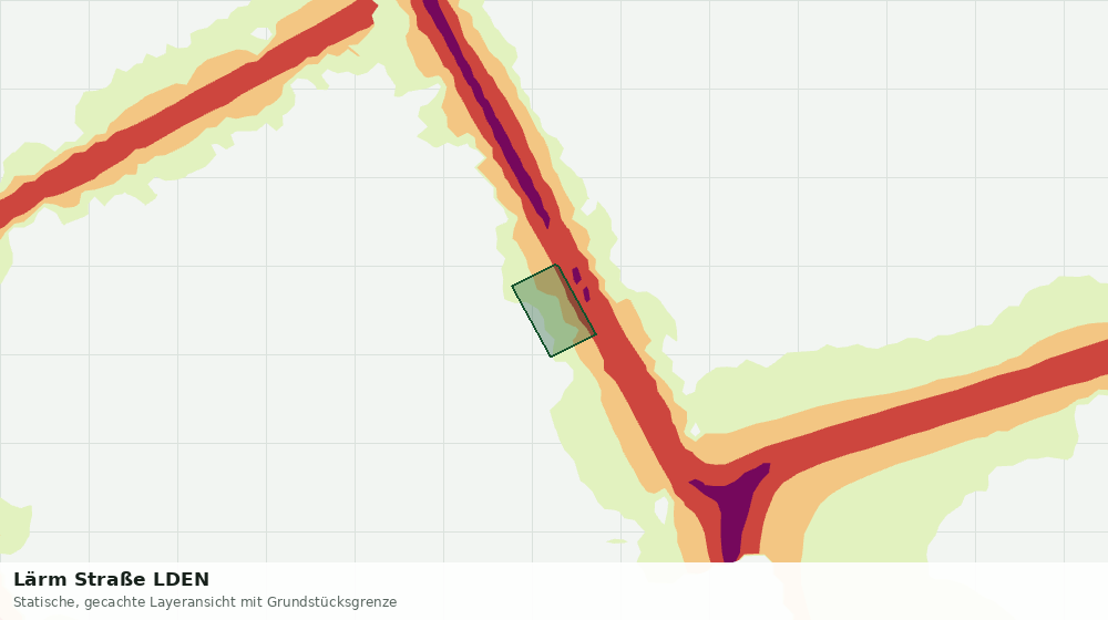 Statische Kartenansicht: Lärm Straße LDEN