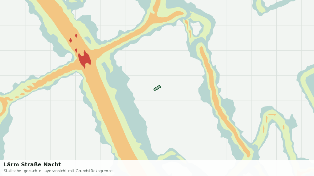 Statische Kartenansicht: Lärm Straße Nacht